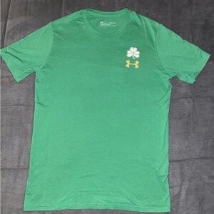 Under Armour Men's Clover 🍀 Graphic Tee - Green and Gold Size Small